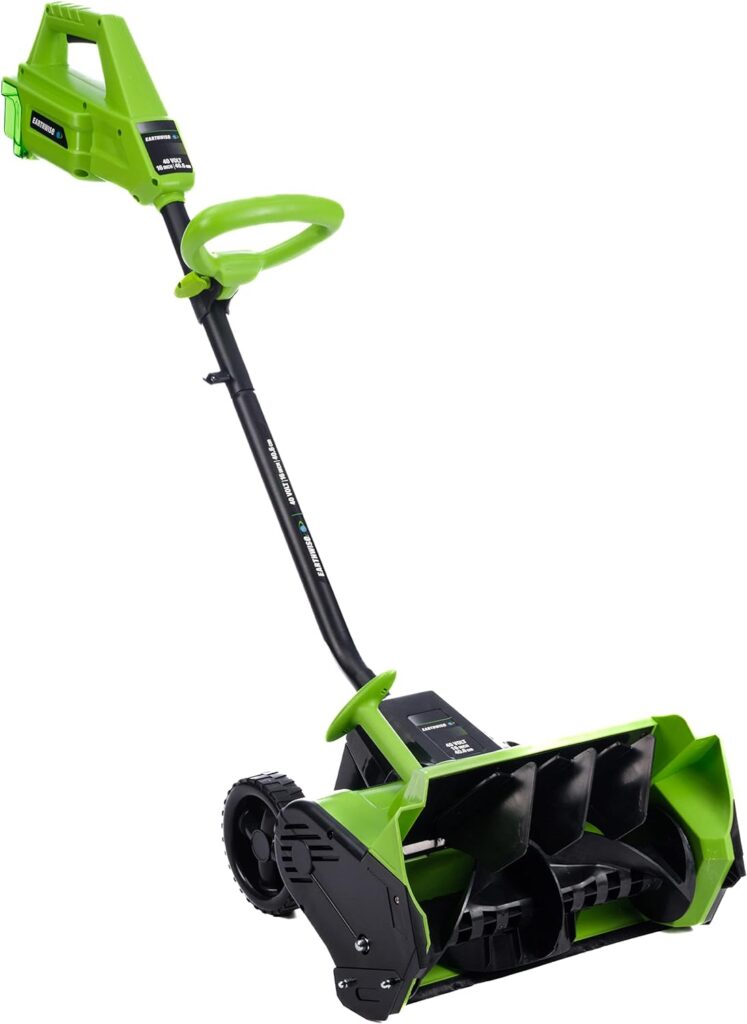 Earthwise SN74016 40-Volt Cordless Electric Snow Shovel, Brushless Motor, 16-Inch width, 300lbs/Minute (Battery and Charger Included)