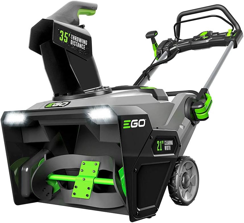 EGO Power+ SNT2103 21-Inch 56-Volt Cordless Snow Blower with Peak Power Two 7.5Ah Batteries and Rapid Charger Included, Black