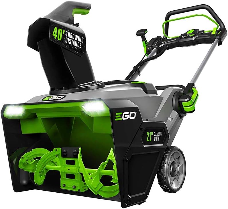 EGO Power+ SNT2112 Peak Power Snow Blower with Steel Auger - 5.0Ah Battery and Dual Port Charger Included, Black  BA2800T 56-Volt 5.0 Ah Battery with Upgraded Fuel Gauge (3rd Generation)