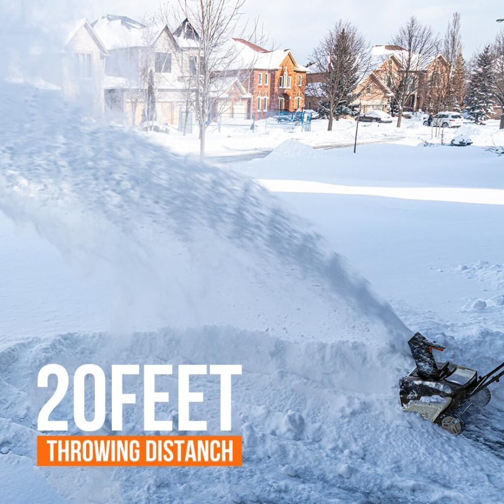 Litheli 20-inch Snow Thrower With 4.0Ah Battery Review