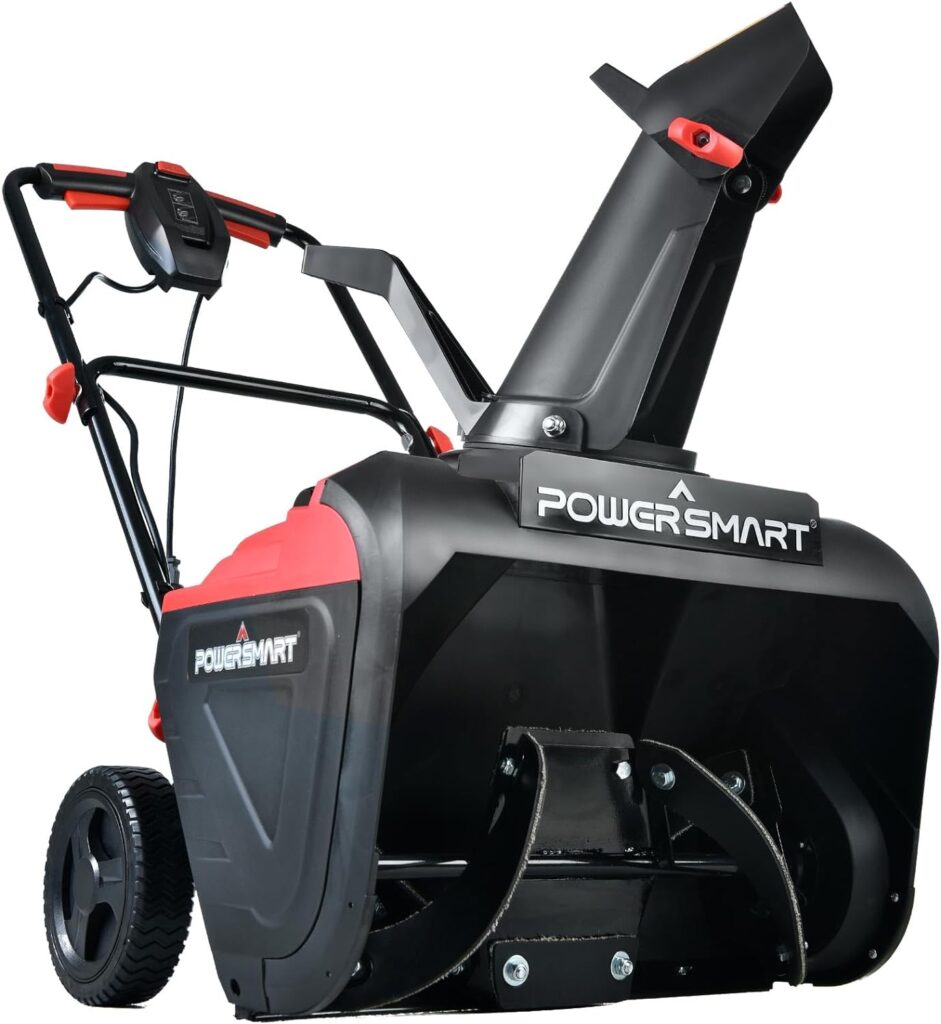 PowerSmart 21-Inch Corded Snow Blower, Electric Snowthrower with 15-Amp Motor, DB5021