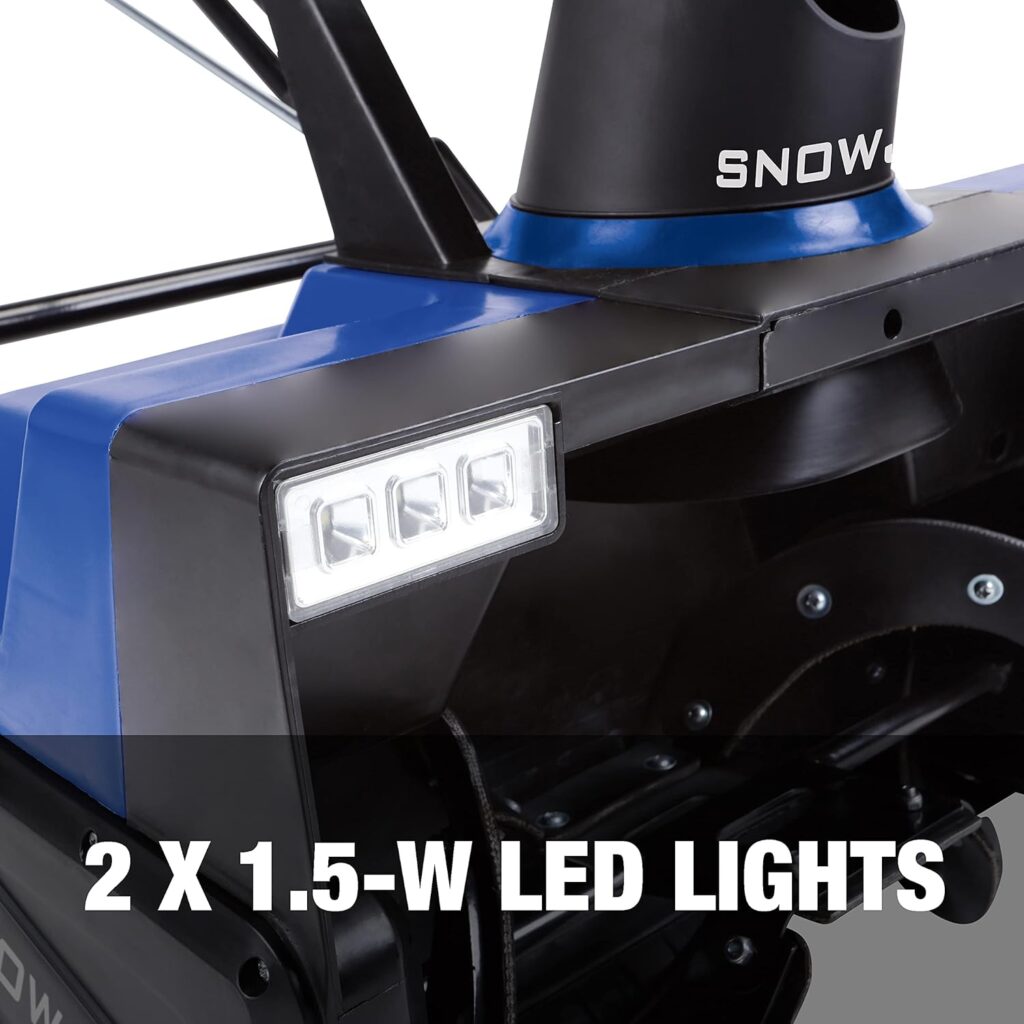 Snow Joe SJ627E Electric Walk-Behind Snow Blower w/ Dual LED Lights, 22-inch, 15-Amp
