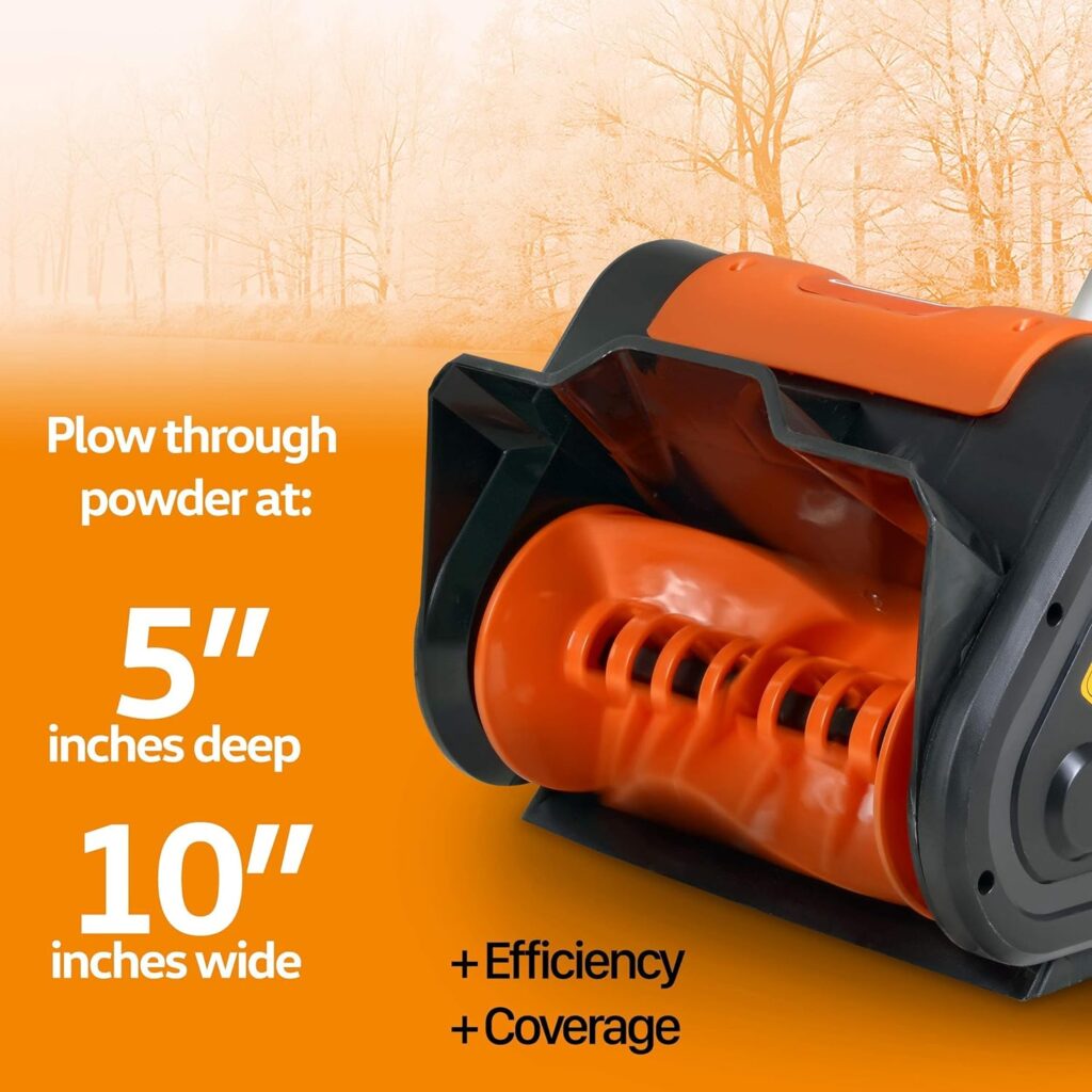 SuperHandy Snow Thrower Shovel Cordless 4Ah 20V Lithium Ion Rechargeable Battery [Bundle Deal]