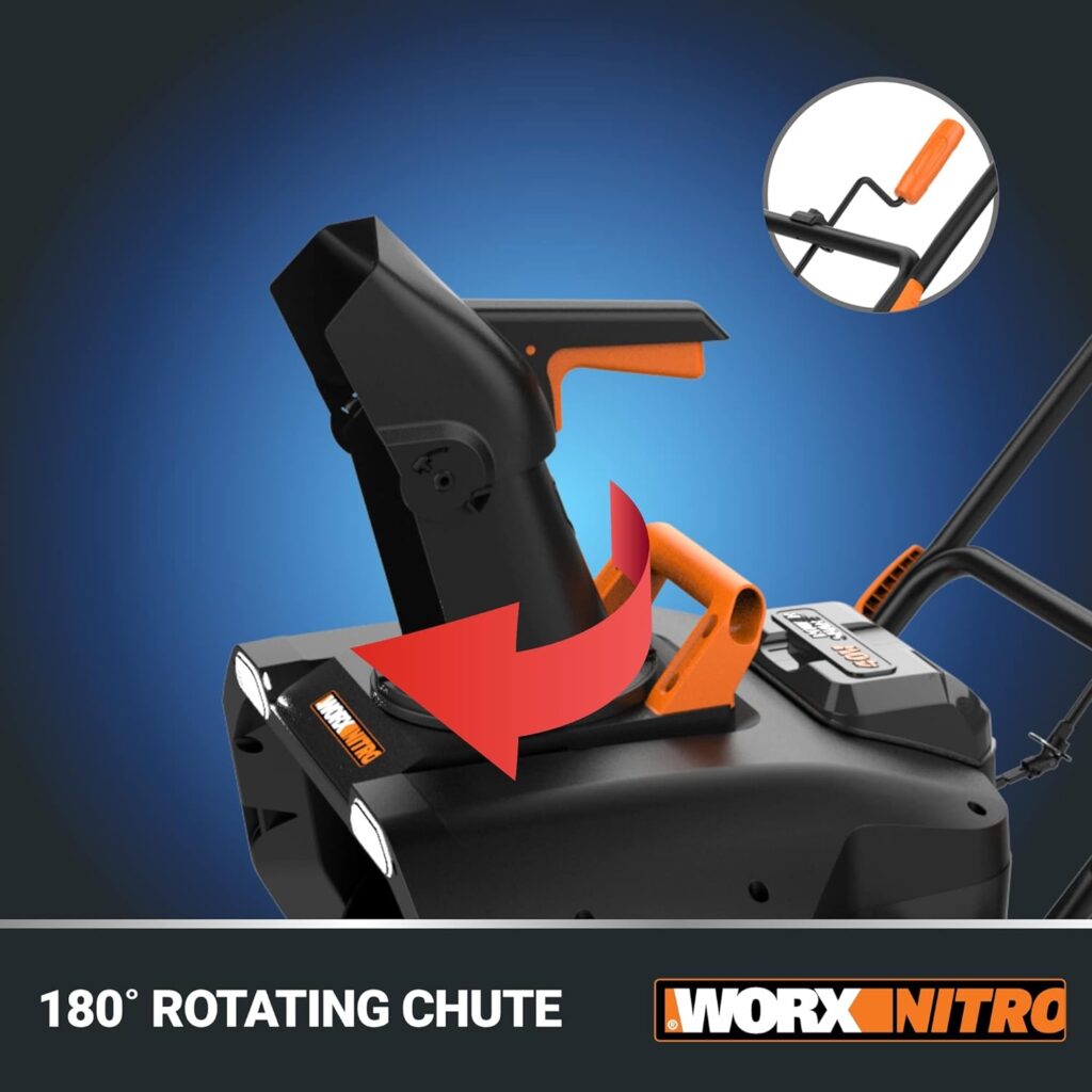Worx 40V 20 Cordless Snow Blower Power Share with Brushless Motor - WG471 (Batteries  Charger Included)