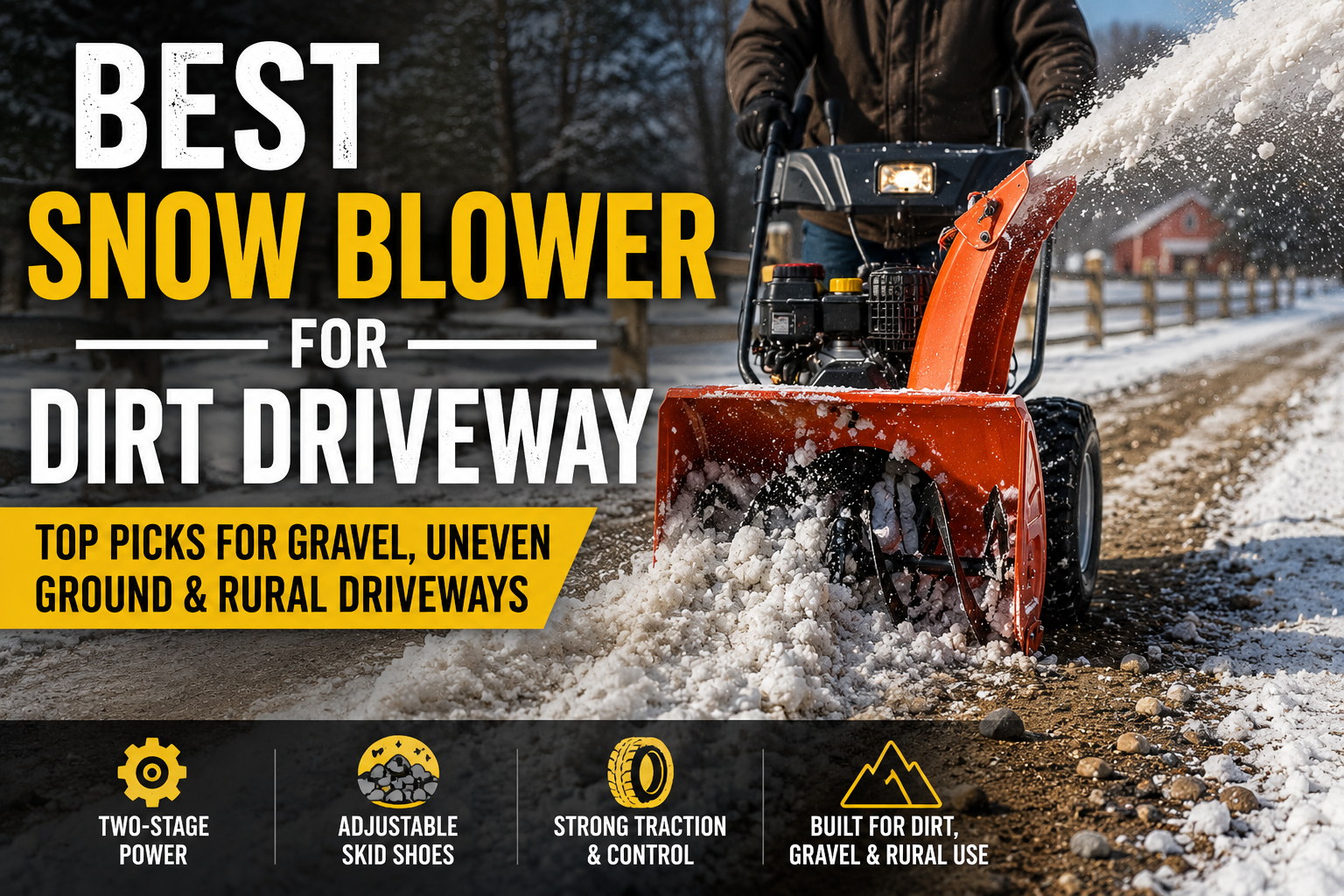Best Snow Blower for Dirt Driveway