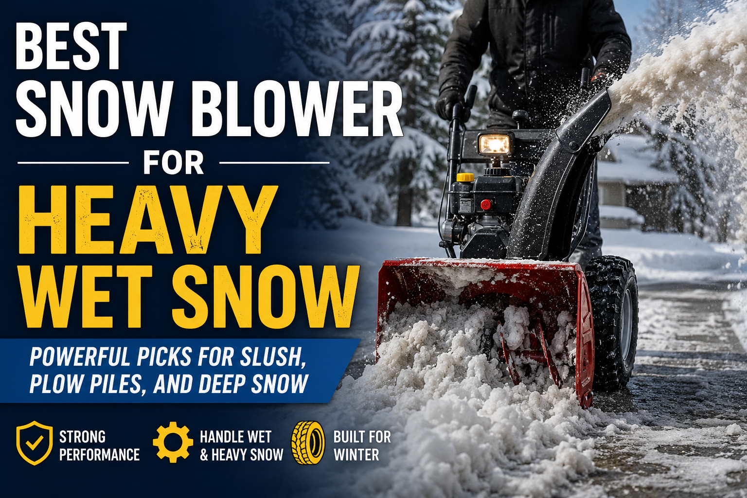 Best Snow Blower for Heavy Wet Snow: Powerful Two-Stage Picks for Slush, Plow Piles, and Deep Snow